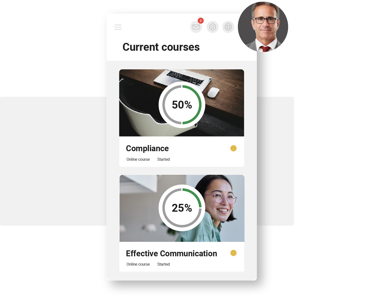 screenshot of imc Learning Suite